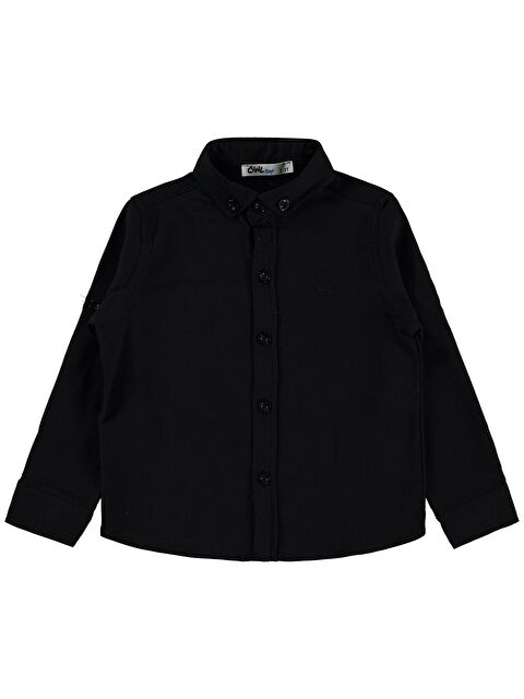 Civil Boys Yelken Nakışlı 2-5 Yaş Gömlek - Siyah