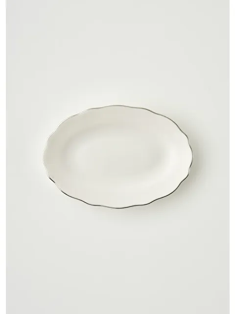 Bella Maison Victoria Porselen Sunum Tabağı Silver (25 cm) - S000529507-20600