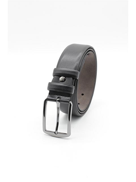 İMZA Siyah Dikişsiz 3,5 Cm Kemer