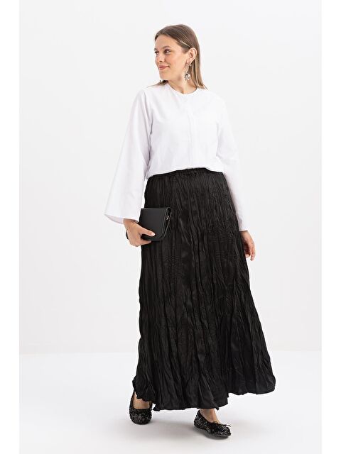 ALLDAY Siyah-Lastikli Basic Etek - S000500249-19351