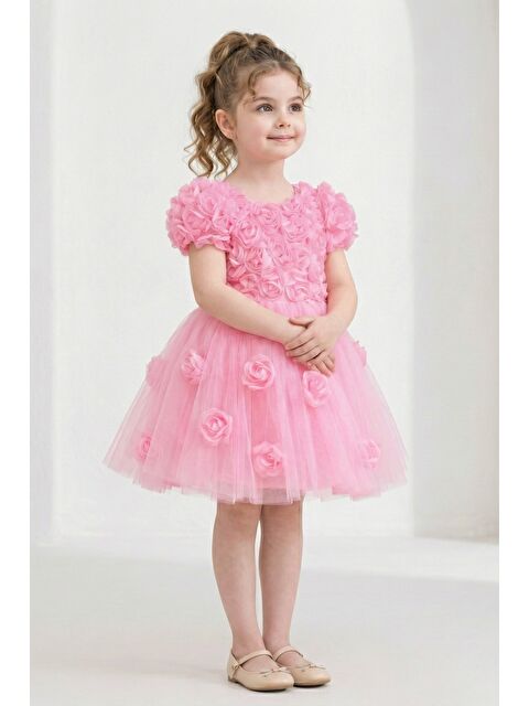 Mnk Baby & Kids Rosali Lase Detay Kız Tütü Abiye Elbise M00803 - S000530839-20024