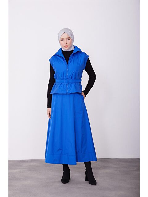 ARMİNE Kaşkorseli Yelek 23K4603 Morcivert - S000489799-17234