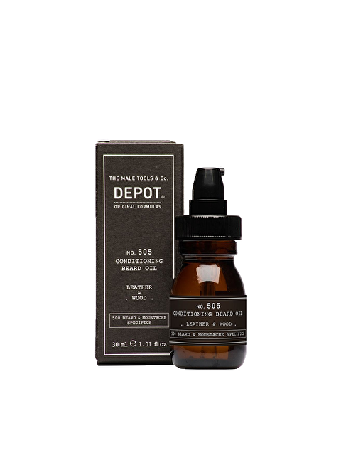 Depot No. 505 Conditioning Beard Oil Leather & Wood Sakal Bakım Yağ 30 ml - S000258742-10231