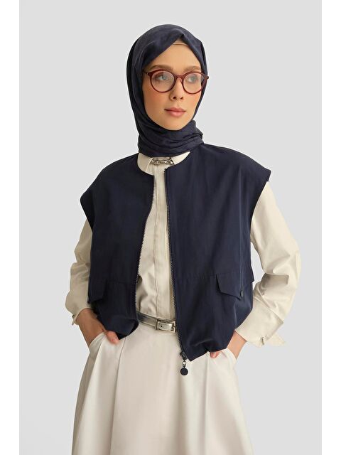 ARMİNE Bomber Yelek 25Y4504 Lacivert - S000489803-21164