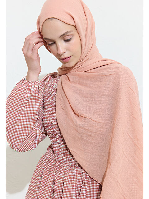 Fresh Scarfs Pamuklu Keten Şal Peach Lemonade - S000420027-2373