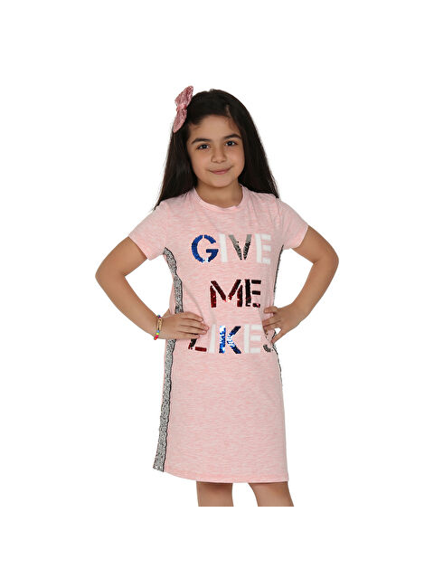 Toontoykids Kız Çocuk Gıve Me Pul Nakışlı Elbise - S000254201-20024