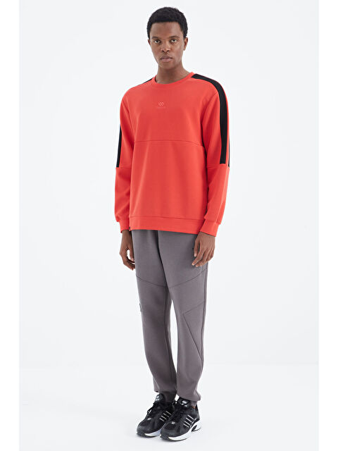 Tommylife Koyu Gri Bağcıklı Şerit Detaylı Rahat Kalıp  Eşofman Alt - 82100 - S000084674-29351