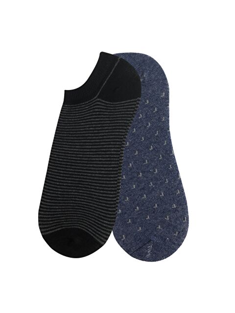 TUDORS 2'li Desenli Patik Erkek Çorap