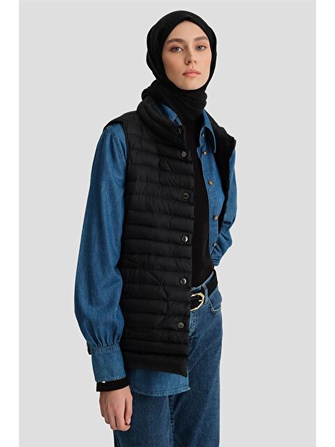 ARMİNE İnce Kapitone Yelek 24Kd7526 Siyah - S000489806-19351