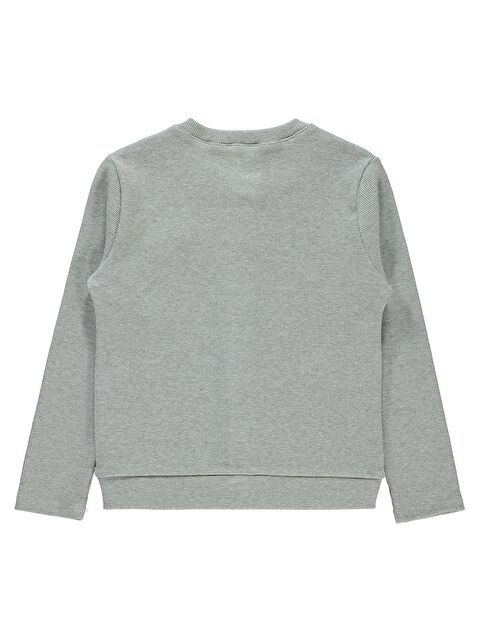 Civil Girls Yakası Fiyonklu 6-9 Yaş Hırka - Gri 9-10 Yaş - S000323085-20600