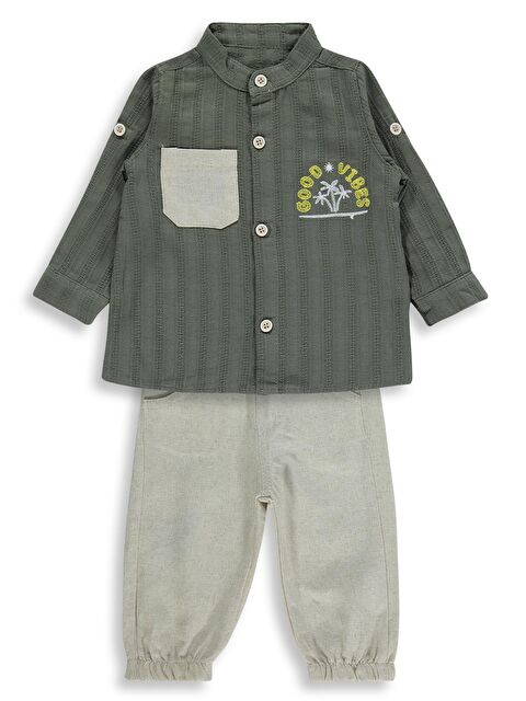 Concept Fularlı 3 Lü 6-18 Ay Takım - Yeşil 12-18 Ay