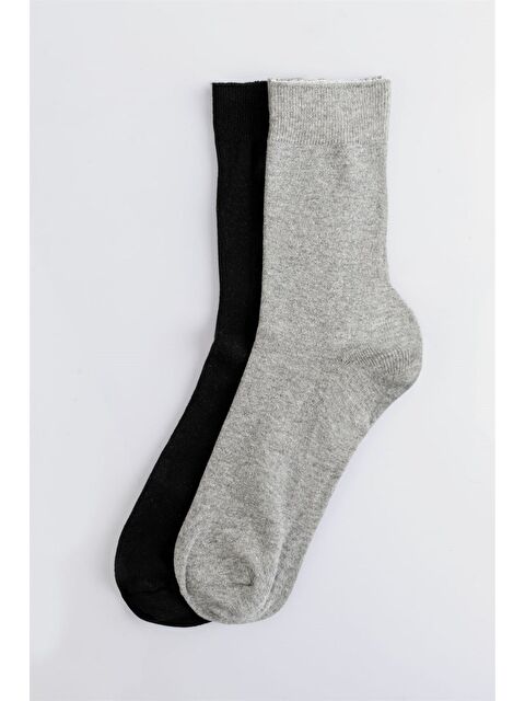 TUDORS 2'li Düz Erkek Soket Çorap