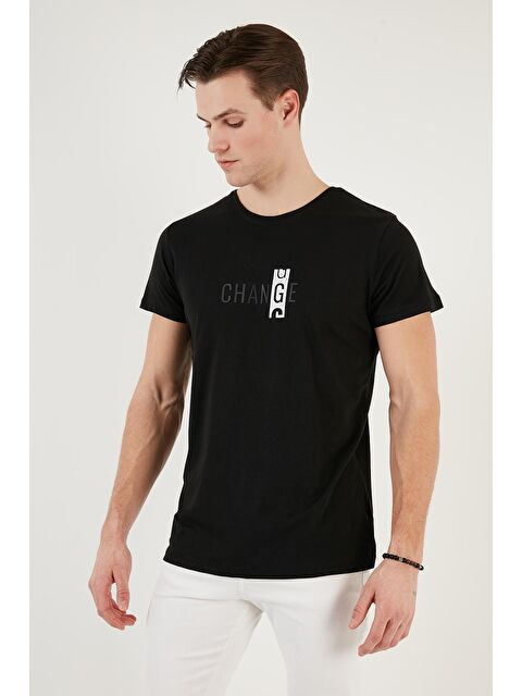 Buratti Pamuklu Slim Fit Bisiklet Yaka %100 Pamuk Tişört 541CHANGE24 - S000139028-19351