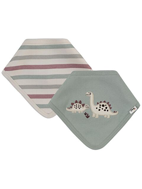 Civil Baby Adventurous Dino Empirme Mama Önlüğü - Bej Standart - S000504318-25636