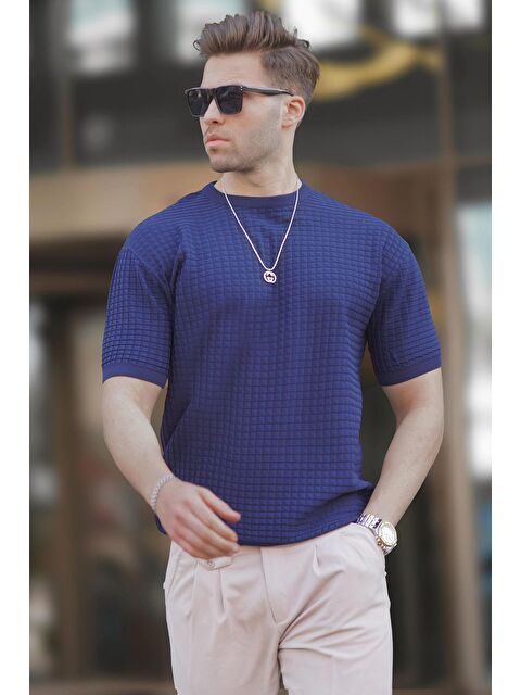 Madmext Erkek Lacivert Tişört 5685 - S000016107-21164