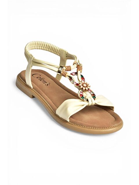 Fox Shoes Bej Kadın Sandalet Y274601809