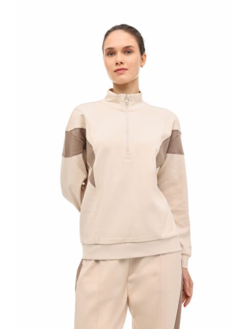 Lumberjack WL 18MERYBEL-FZ2 6FX Bej Kadın Sweatshirt - S000523038-19928