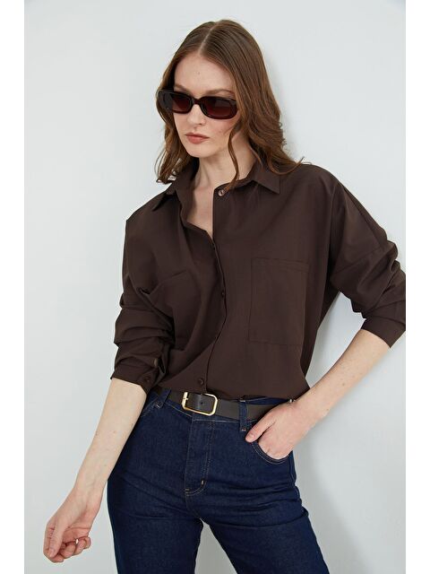 Fullamoda Basic Çift Cepli Gömlek - S000446598-19413