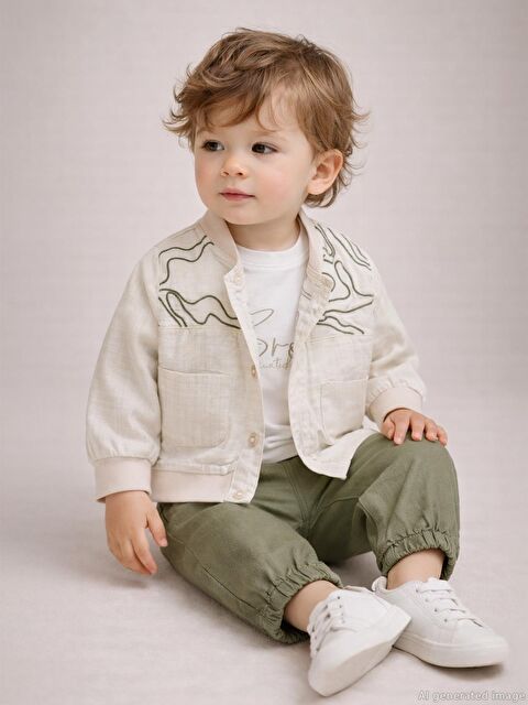 Concept Hırkalı 3 Lü 6-18 Ay Takım - Yeşil