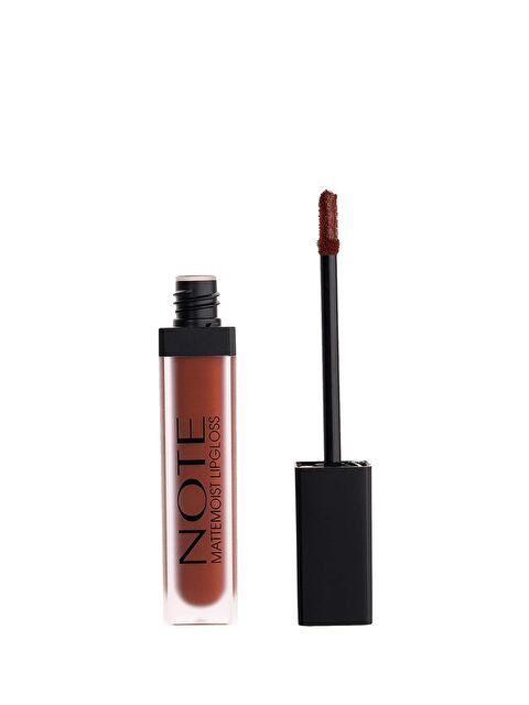 Note Cosmetique Mattemoist Lipgloss Yarı Mat Saten Bitişli Likit Ruj 416 Clover Brown - Kahverengi - S000111097-19413