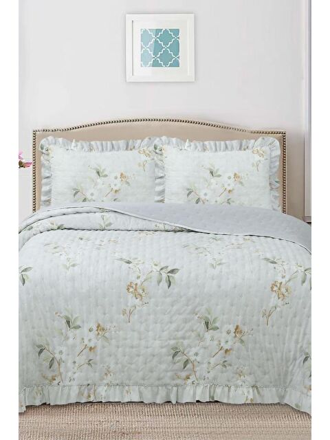 Çeyiz Diyarı Breeze Bahar Çiçekleri Çift Kişilik Yatak Örtüsü 240x260 - S000493232-23173