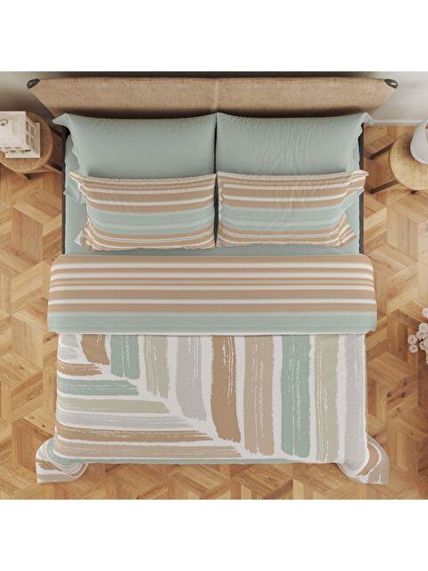 Evmila Baskılı,Desenli Çift Kişilik Nevresim Takımı (ÇARŞAFSIZ) 200x220 cm - S000244432-23173