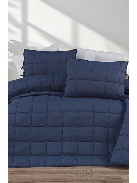 Çeyiz Diyarı Cratos Comfort Çift Kişilik Yatak Örtüsü Lacivert - S000493241-21164
