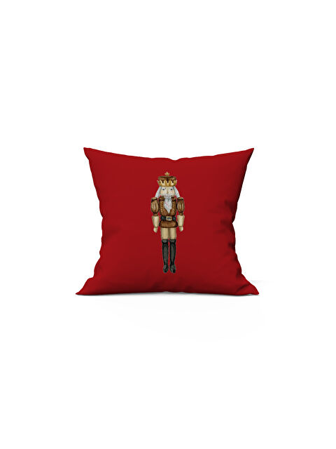 Evmila Yılbaşı Temalı Kurşun Asker Desenli 43x43 Kadife Kırlent Kılıfı - S000286644-23173