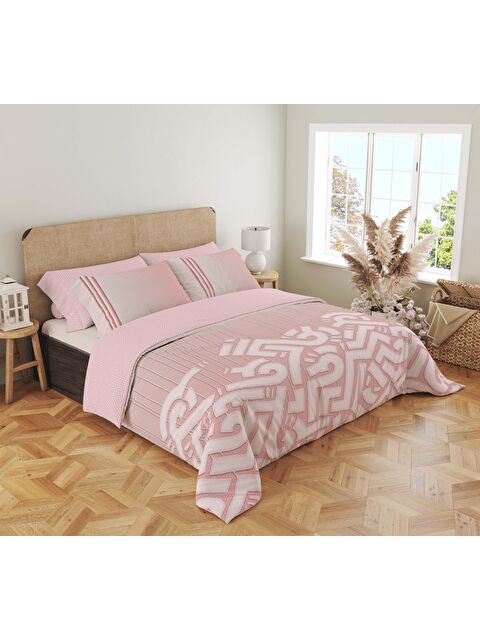 Evmila Baskılı,Desenli Çift Kişilik Nevresim Takımı (ÇARŞAFSIZ) 200x220 cm - S000244433-23173