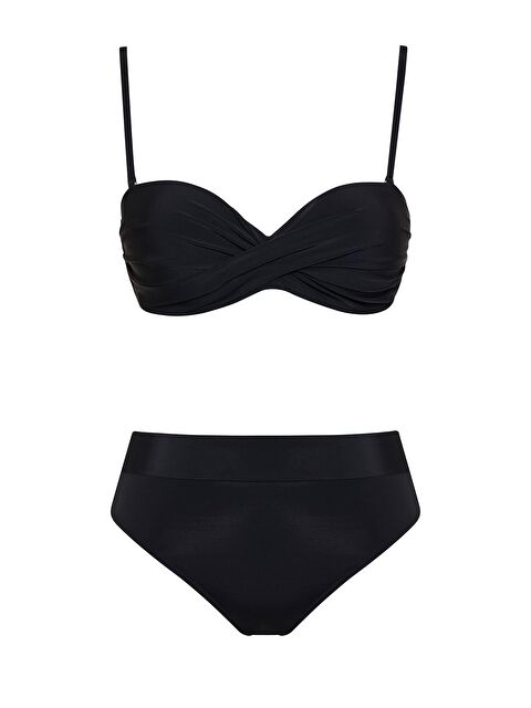 Sailor Moda Dönmeli Yüksek Bel Bikini Takım - S000155323-19351