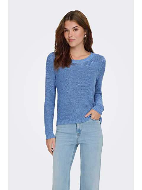 Only Onlgeena Regular Fit Bisiklet Yaka Örme Kadın Kazak 15113356A - S000355451-17234