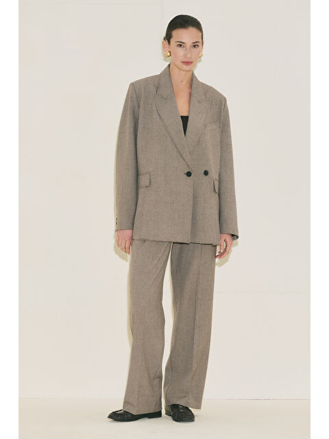 Manuka Yuı Tasarım Palazzo Pantolon Vizon - S000529510-26429