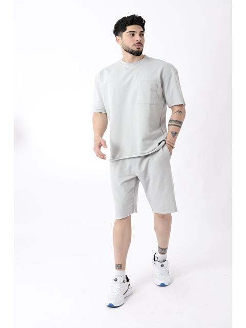 Stilkombin Rahat İki İp Penye Şort Erkek Takım Bld 5000-5066_72005 - S000194880-20600