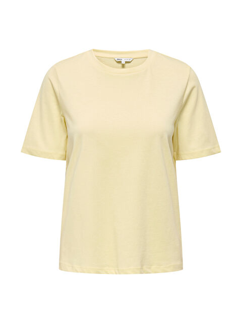 Only Onlonly % 100 Pamuk Regular Fit Bisiklet Yaka Kadın T Shirt 15270390