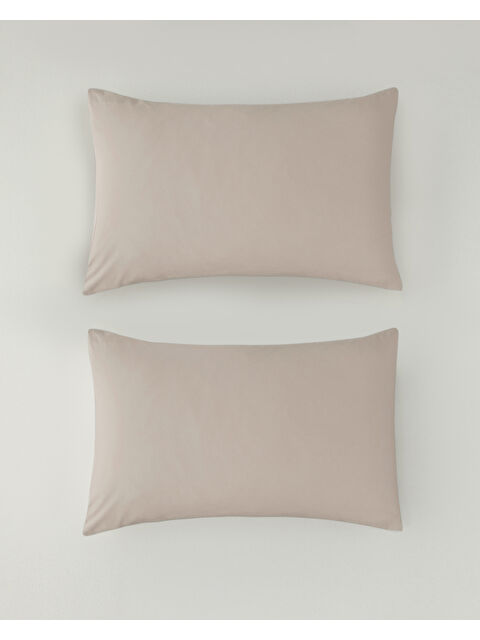 English Home Novella Premium Soft Pamuk 2'li Yastık Kılıfı 50x70 cm Toz Pembe