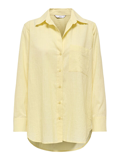 Only Onlsalina Pamuklu Regular Fit Klasik Yaka Tek Cepli Gömlek 15335255 - S000375672-20072