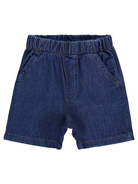 Civil Baby İnce Jean 6-18 Ay Şort - Mavi
