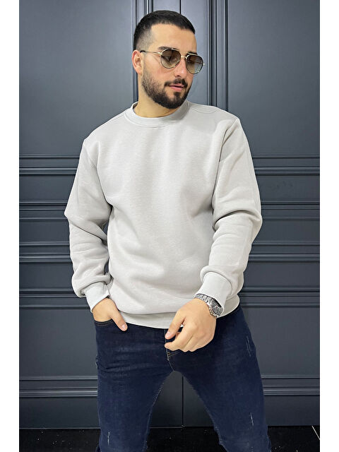 Mishar İtalia Erkek Bisiklet Yaka Şardonlu Sweatshirt - S000326453-17308