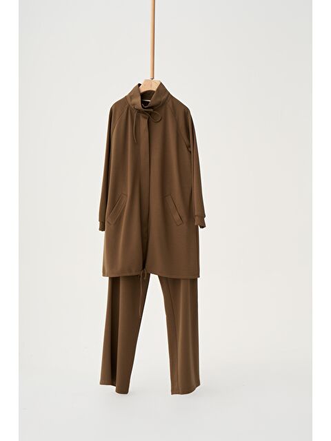 ALLDAY Haki-Yumuşak Dokulu Reglan Pantolonlu Takım - S000501436-18547