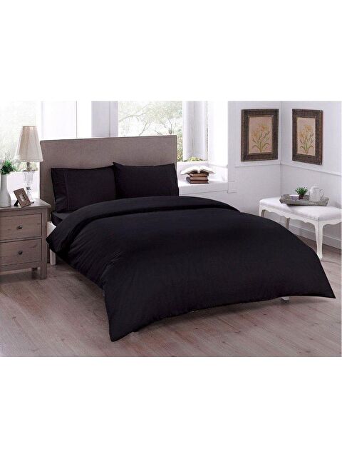 Çeyiz Diyarı Pure Çift Kişilik Nevresim Seti Siyah - S000496213-19351