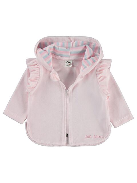Civil Baby Kol Fırfırlı 6-18 Ay Hırka - Pembe 12-18 Ay - S000494751-20020