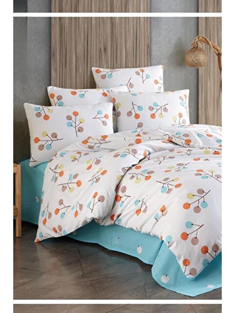 Çeyiz Diyarı Meliha Çift Kişilik Lastikli Çarşaflı Nevresim Takımı - S000496232-23173