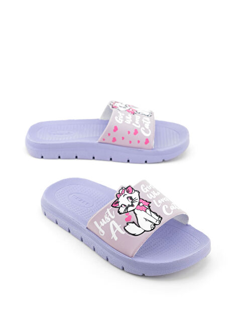 Gezer Kız Çocuk Yazlık PU Islak Zemine Uygun Ev Bahçe Banyo Havuz Terlik