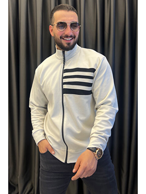 Mishar İtalia Dik Yaka  Erkek Fermuarlı Sweatshirt - S000308904-25636