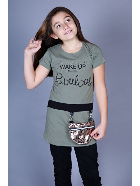 Toontoykids Kız Çocuk Tişört Önü Çantalı - S000255950-18547