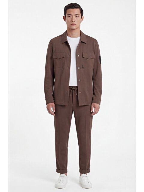 Sabri Özel Açık Kahve Bomber Suit - S000523934-19413