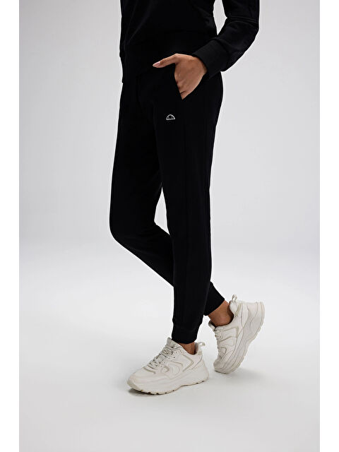 Ellesse Pamuklu Regular Fit Normal Bel Ribanalı Paça Kadın Eşofman Altı EF568-BK - S000531223-19351