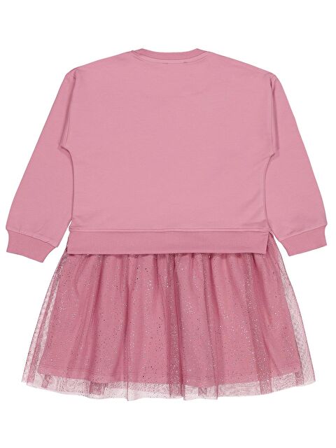 Civil Girls Fiyonk Baskılı 6-9 Yaş Elbise - Pembe 8-9 Yaş - S000494743-20024
