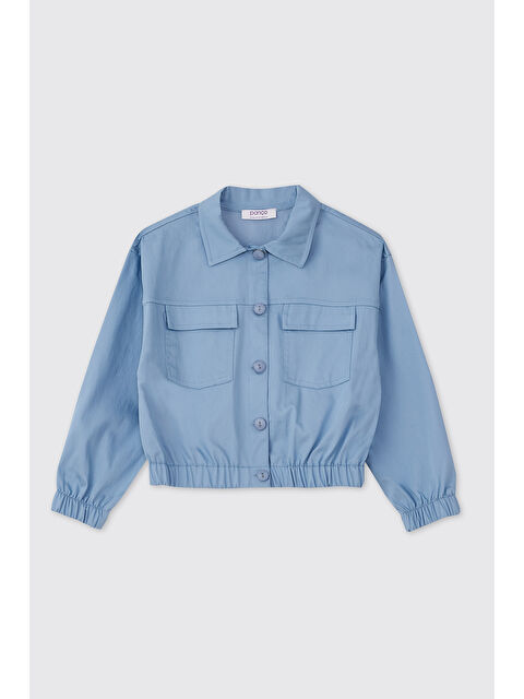 Panço Kız Çocuk Mavi Ceket