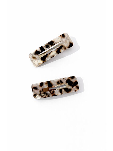 New Obsessions Kaplumbağa Sırtı Dikdörtgen Çıtçıt Toka 2'li Paket - S000502647-20063